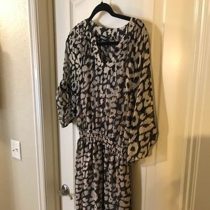 Express leopard print dress